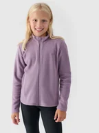 Bluzy dla dziewczynek - 4F Polar slim ze stójką dziewczęcy - fioletowy 122 (6-7 lat) - miniaturka - grafika 1