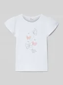 Koszulki dla dziewczynek - T-shirt o kroju regular fit z czystej bawełny - miniaturka - grafika 1