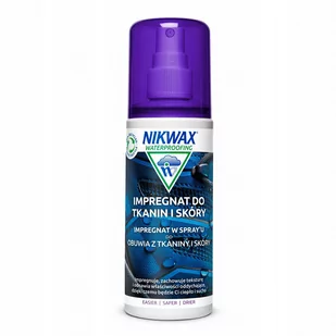 Impregnat do obuwia Nikwax – tkanina i skóra spray-on-atomizer - ONE SIZE - Środki do obuwia i ubrań - miniaturka - grafika 1