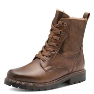 Śniegowce damskie - Tamaris Damskie buty WL Lace Boot 1-26292-45 śniegowce, Cognac Comb, 40 EU, Cognac Comb, 40 EU - miniaturka - grafika 1