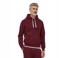 Bluzy męskie - RALPH LAUREN BLUZA MĘSKA Z KAPTUREM KANGURKA BORDOWA M I1D - miniaturka - grafika 1