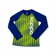 Bluzki damskie - Bluzka dla chłopca na długi rękaw Adidas S 8 lat - miniaturka - grafika 1