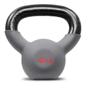 Kettlebell - Hop-Sport, Odważnik kettlebell żeliwny, 4kg, szary - miniaturka - grafika 1