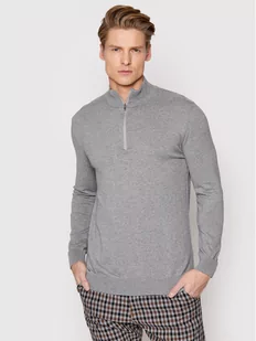 Selected Homme Sweter Berg 16074687 Szary Regular Fit - Swetry męskie - miniaturka - grafika 1