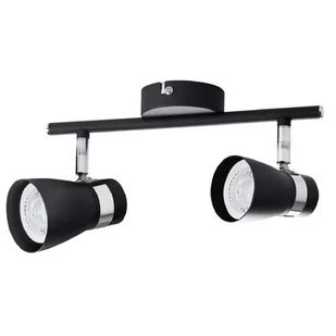 Kanlux Listwa Enali 28763 plafon lampa sufitowa spot 2x35W GU10 czarna - Lampy sufitowe - miniaturka - grafika 1
