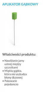 Higiena jamy ustnej - Aplikator gąbkowy do nawilżania - Higiena osób starszych i niepełnosprawnych - miniaturka - grafika 2