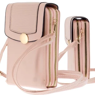 Wyjściowa Torebka Damska Na Ramię Organizer Kopertówka Różowa Wieczorowa - Torebki damskie Wyjściowa Torebka Damska Na Ramię Organizer Kopertówka Różowa Wieczorowa - Torebki damskie - miniaturka - grafika 1