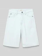 Spodnie i spodenki dla chłopców - Bermudy z 5 kieszeniami i detalami z logo - miniaturka - grafika 1