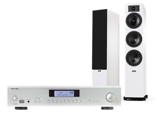 Rotel A12 MkII (srebrny) + Tesi 6 (biały) - Zestawy stereo - miniaturka - grafika 1