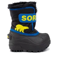 Buty dla chłopców - Śniegowce Sorel Toddler Snow Commander NV1960 Czarny - miniaturka - grafika 1
