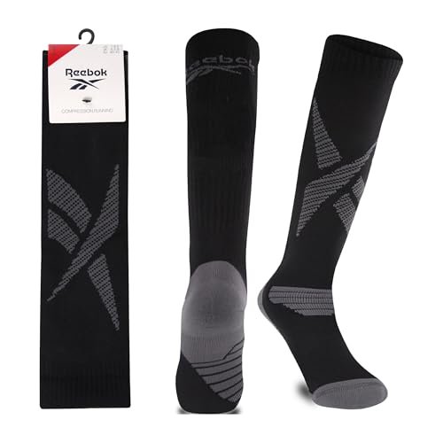 Reebok Techniczne skarpety unisex – wysoka wydajność, kompresyjne bieganie, gimnastyka i intensywny trening, nadają się do prania, 1 para