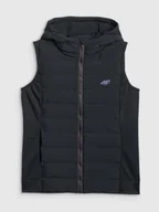 Kurtki damskie - 4F Bezrękawnik z wypełnieniem syntetycznym damski - czarny XXL - miniaturka - grafika 1