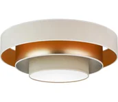 Lampy sufitowe - Duolla - LED Plafon LUNETA LED/26W/230V śr. 60 cm 4000K kremowy/złoty - miniaturka - grafika 1