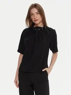 Bluzki damskie - Armani Exchange Bluzka XW001256 AF16125 UC001 Czarny Regular Fit - miniaturka - grafika 1