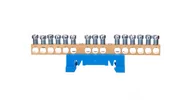 Inne akcesoria elektryczne - Simet Zacisk przyłączeniowy na TS35. neutralny N. 15-polowy. 15x16mm2 870N15 niebieski 89814003 89814003 - miniaturka - grafika 1