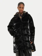 Kurtki damskie - Versace Jeans Couture Kurtka zimowa 77HASD19 Czarny Loose Fit - miniaturka - grafika 1