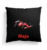Poduszki dekoracyjne - Foto Poduszka Czarna Ferrari Formuła 1 F1 Bolid - miniaturka - grafika 1
