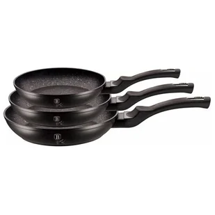 Berlinger Haus Patelnia Berlingerhaus Black Silver keptuvi rinkinys 3 vnt BH-6159 - Patelnie - miniaturka - grafika 1