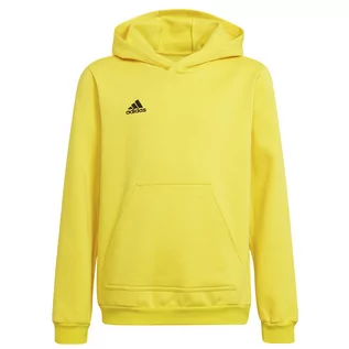 Bluzy sportowe męskie - Adidas, Bluza ENTRADA 22 Hoody Y HI2142, 140 cm, żółty - grafika 1