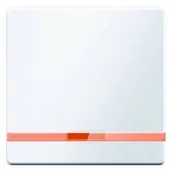 Gniazdka elektryczne - Q. Klawisz z pomarańczową soczewką biały Berker - miniaturka - grafika 1