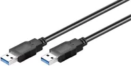 Kable USB - Kabel USB MicroConnect USB3.0 A-A 0.5m M-M Black USB3.0AA05B - miniaturka - grafika 1