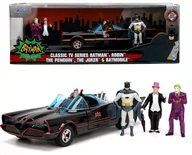 Samochody i pojazdy dla dzieci - Auto metalowe 1966 Classic Batmobile Deluxe 1:24 z figurkami Batman 253215011 Jada - miniaturka - grafika 1