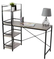 Biurka - Biurko TUTUMI Loft Accent-16, wenge/czarne, 120,5x120x49 cm - miniaturka - grafika 1