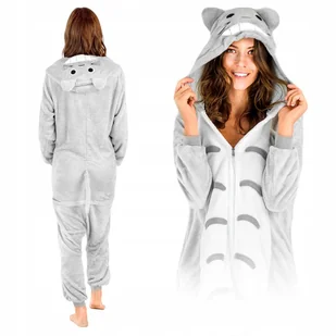 PIŻAMA MĘSKA CIEPŁA TOTORO KIGURUMI ONESIE KOMBINEZON DŁUGI RĘKAW ZIMOWA M - Piżamy damskie PIŻAMA MĘSKA CIEPŁA TOTORO KIGURUMI ONESIE KOMBINEZON DŁUGI RĘKAW ZIMOWA M - Piżamy damskie - miniaturka - grafika 1
