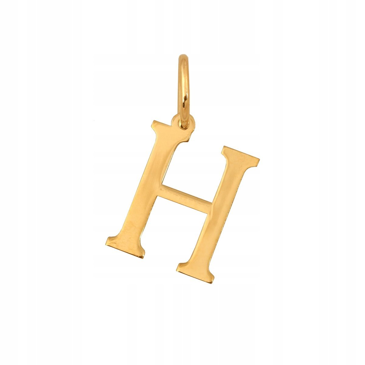 Złota Zawieszka Literka Drukowana H 585 0.50 g