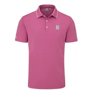 Golf - Męska koszulka golfowa Ping Mr. PING II Polo beet red - miniaturka - grafika 1