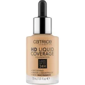 Podkłady do twarzy - Catrice Hd Liquid Coverage matujący podkład do twarzy 035 Natural Beige 30 ml - Podkład lub puder - miniaturka - grafika 1
