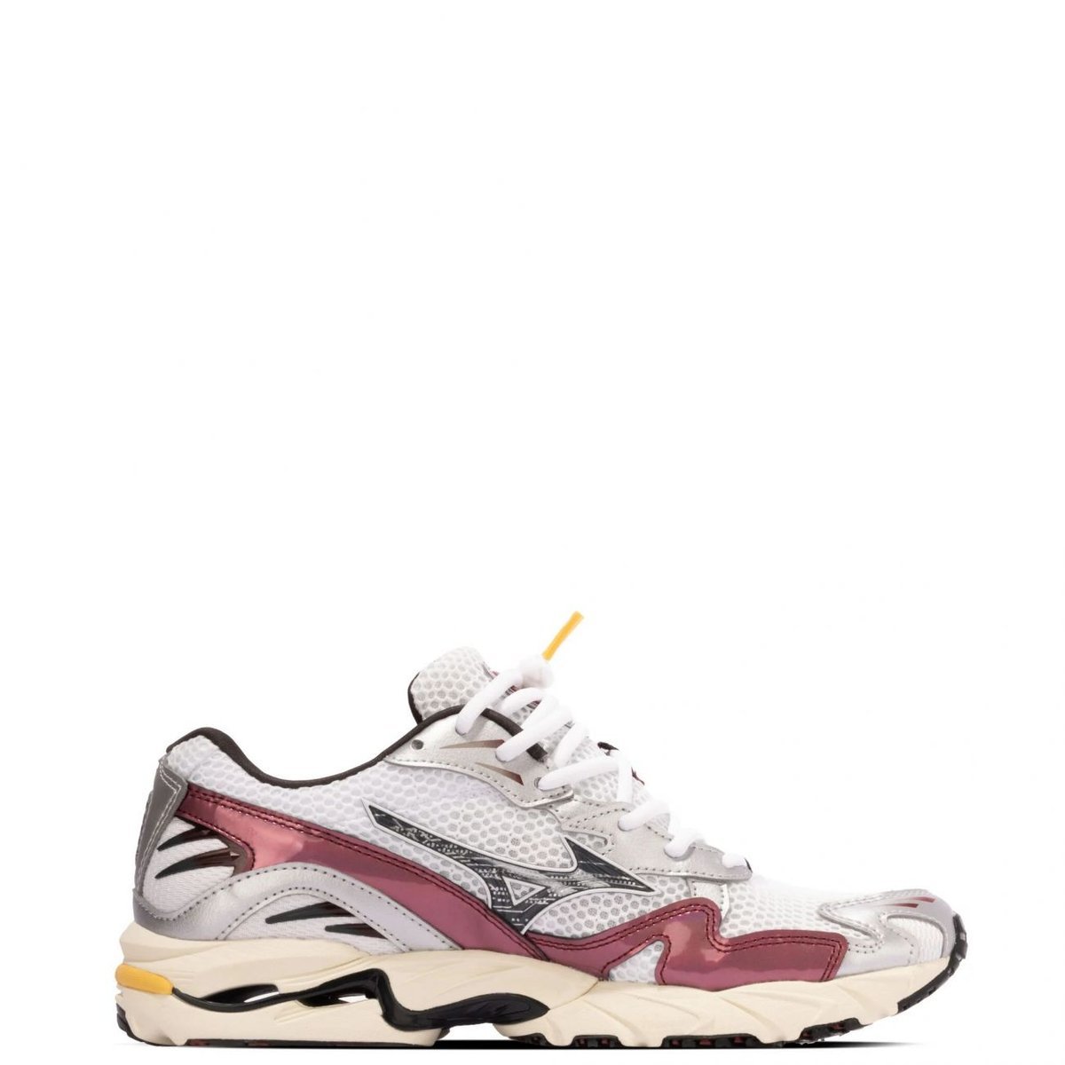 sneakers uomo mizuno d1ga2431 14 - wave rider 10 white black sand syrah