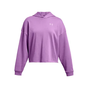 Damska Bluza UNDER ARMOUR UA RIVAL TERRY OS HOODIE 1382736-560 – Fioletowy - Bluzy damskie - miniaturka - grafika 1