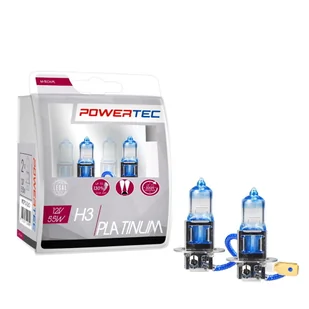 Żarówka PowerTec H3 PLATINUM+130% 12V 55W DUO BOX - Żarówki samochodowe - miniaturka - grafika 1