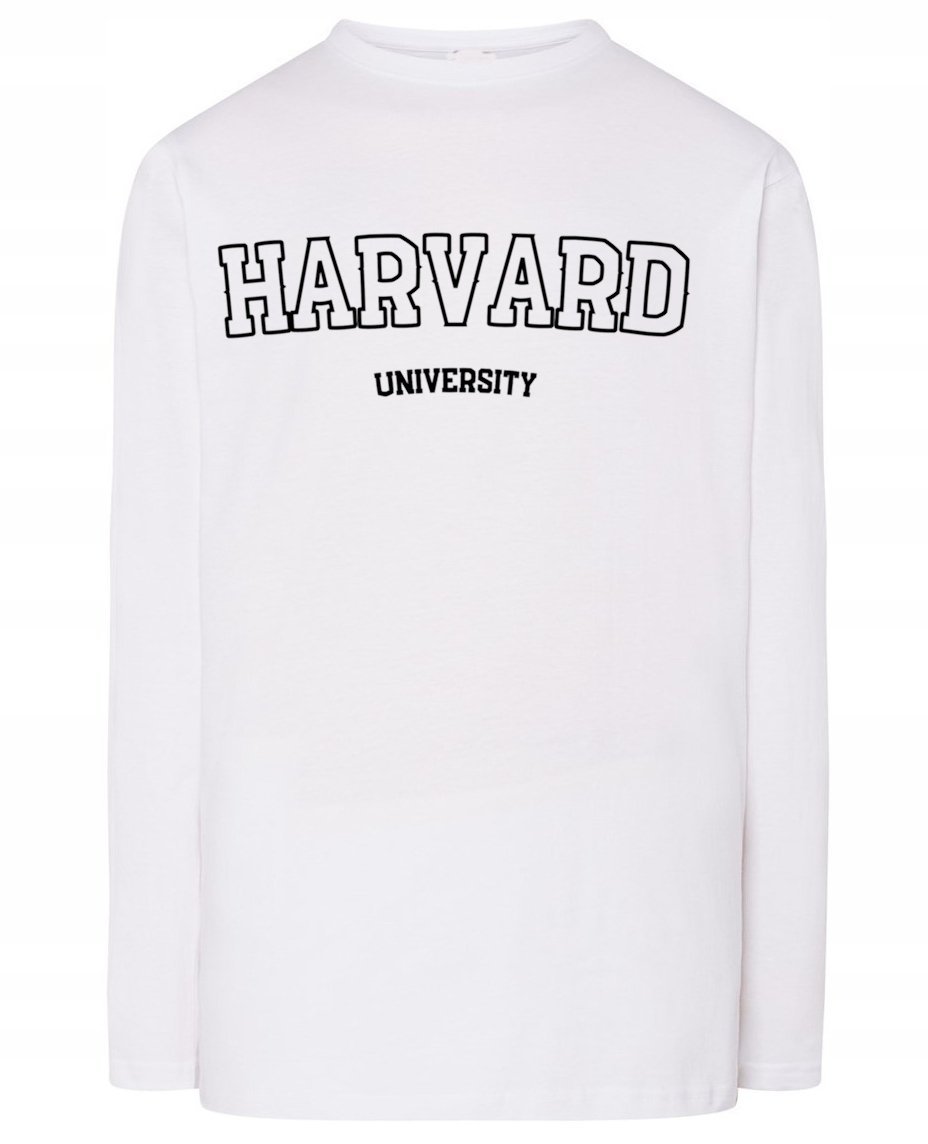 Longsleeve męski nadruk napis HARVARD r.XS