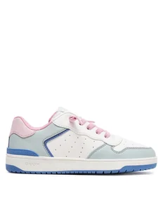 Geox Sneakersy J Washiba Girl J36HXD 054FU C0130 D Biały - Buty dla dziewczynek - miniaturka - grafika 1