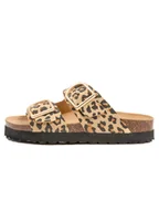 Klapki i japonki damskie - billowy Klapki w kolorze brązowo-beżowym - miniaturka - grafika 1