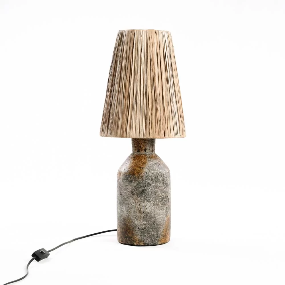 THE ITHAKA - Lampa stołowa Terracotta/Trawa Wys.60cm