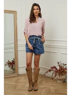 Bluzki damskie - Fleur de Lin Bluzka "Msof" w kolorze jasnoróżowym - miniaturka - grafika 1