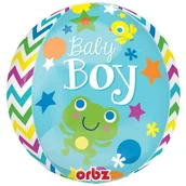 Baby shower i roczek - Amscan Balon foliowy "Baby Boy", 16" ORB 28775 - miniaturka - grafika 1