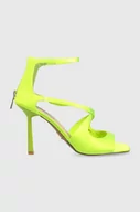Sandały damskie - Steve Madden sandały Reclaimed kolor zielony SM11002436 - miniaturka - grafika 1