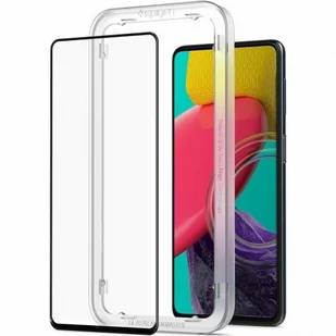 Szkło hartowane SPIGEN Alm Glass FC do Samsung Galaxy M53 5G Czarny - Szkła hartowane na telefon - miniaturka - grafika 1