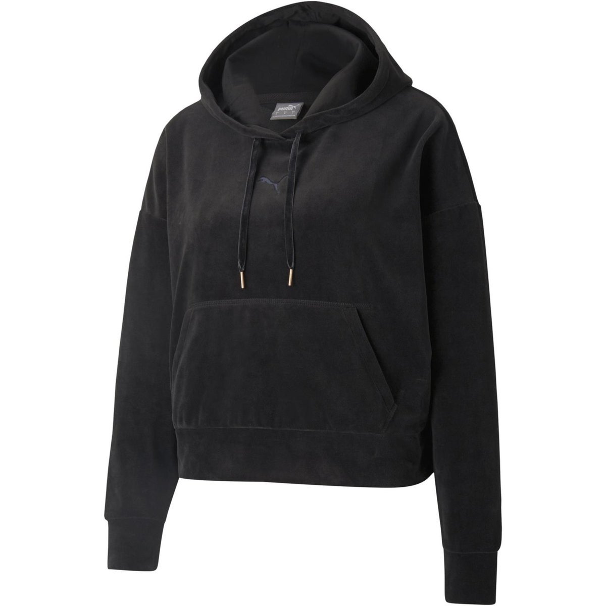 Bluza z kapturem damska Puma HER VELOUR czarna 58952001-XL