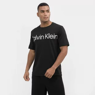 Męska koszulka treningowa CALVIN KLEIN MEN 00GMS3K102 - czarna - Calvin Klein - Koszulki sportowe męskie - miniaturka - grafika 1