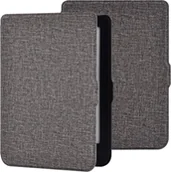 Etui do czytników e-book - ETUI CZYTNIK KSIĄŻEK KINDLE 10 GEN 2019 6" SZARY Z TKANINY ELEGANCKI - miniaturka - grafika 1
