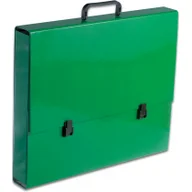 Teczki i skoroszyty - Penmate Teczka szkolna z rączką A3 2cm zielona TT7544 TADEO - miniaturka - grafika 1