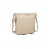 Torebki damskie - Beżowa Torebka Damska na Ramię Shopper LUIGISANTO Skóra Ekologiczna - miniaturka - grafika 1