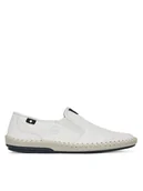 Półbuty męskie - Rieker Półbuty B4551-81 Biały - miniaturka - grafika 1