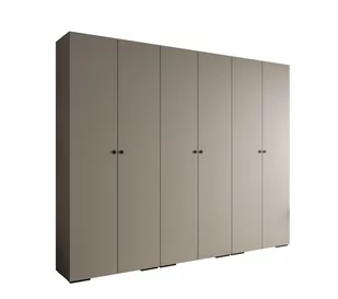 Szafa ubraniowa garderoba z półkami INOVA 2 3SZ kaszmir+czarny - Szafy - miniaturka - grafika 1