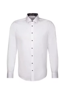 Seidensticker Męska koszula z długim rękawem Extra Slim Fit, biały, 39 - Koszule męskie - miniaturka - grafika 1